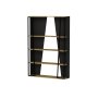 HANAH HOME Polica za knjige Lissa Bookshelf Black - slika 5