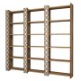 HANAH HOME Polica za knjige City 3 Walnut Cream - slika 1