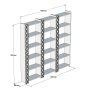 HANAH HOME Polica za knjige City 3 Walnut Cream - slika 4