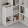 HANAH HOME Polica za knjige Paleo White - slika 5