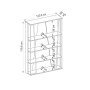 HANAH HOME Polica za knjige Lissa Bookshelf White - slika 5