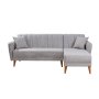 Atelier del Sofa Ugaona garnitura Aqua Corner Right Grey - slika 4