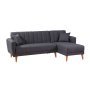 Atelier del Sofa Ugaona garnitura Aqua Coner Right Dark Grey - slika 5