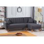 Atelier del Sofa Ugaona garnitura Aqua Coner Right Dark Grey - slika 1