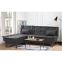 Atelier del Sofa Ugaona garnitura Santo Left Anthracite - slika 1