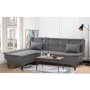 Atelier del Sofa Ugaona garnitura Santo Left Dark Grey - slika 1