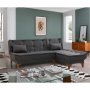Atelier del Sofa Ugaona garnitura Santo Anthracite - slika 1