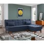 Atelier del Sofa Ugaona garnitura Santo Dark Blue - slika 1