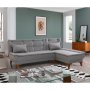 Atelier del Sofa Ugaona garnitura Santo Grey - slika 1