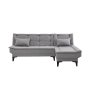 Atelier del Sofa Ugaona garnitura Santo S Grey - slika 5