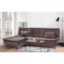 Atelier del Sofa Ugaona garnitura Kelebek Kose Left Anthracite - slika 1