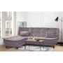 Atelier del Sofa Ugaona garnitura Kelebek Kose Left Grey - slika 1