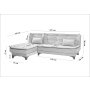 Atelier del Sofa Ugaona garnitura Kelebek Kose Left Sea Green - slika 5