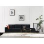 Atelier del Sofa Sofa Line With Side Table Black - slika 1