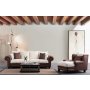 Atelier del Sofa Sofa trosed Fresno 3 Brown White - slika 3