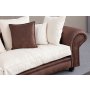 Atelier del Sofa Sofa trosed Fresno 3 Brown White - slika 4