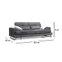 Atelier del Sofa Sofa trosed Frido 3 Seater - slika 4
