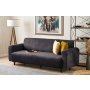 Atelier del Sofa Sofa trosed Noya Chenille Anthracite - slika 2