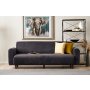 Atelier del Sofa Sofa trosed Noya Chenille Anthracite - slika 1
