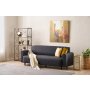 Atelier del Sofa Sofa trosed Noya Linen Anthracite - slika 2