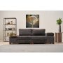 Atelier del Sofa Sofa trosed Perenna Chenille Anthracite - slika 1
