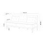 Atelier del Sofa Sofa trosed Fuoco Anthracite - slika 5