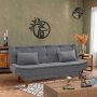 Atelier del Sofa Sofa trosed Santo Dark Grey - slika 1