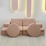 Atelier del Sofa Sofa dvosed Puzzle Pink - slika 2