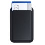 SATECHI Crni Vegan-Leather Magnetic Novčanik i držač za telefon - slika 3