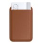 SATECHI Braon Vegan-Leather Magnetic Novčanik i držač za telefon - slika 4