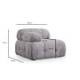 Atelier del Sofa Fotelja Petite 1R Light Grey - slika 2