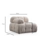 Atelier del Sofa Fotelja Petite L1 Cream - slika 2