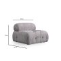 Atelier del Sofa Fotelja Petite L1 Light Grey - slika 2