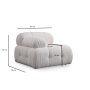 Atelier del Sofa Fotelja Petite L1 White - slika 2