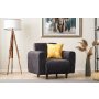 Atelier del Sofa Fotelja Noya Chenille Anthracite - slika 1