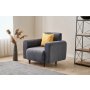 Atelier del Sofa Fotelja Noya Chenille Grey - slika 2