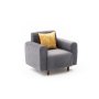 Atelier del Sofa Fotelja Noya Chenille Grey - slika 5
