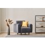 Atelier del Sofa Fotelja Noya Chenille Grey - slika 1