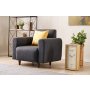 Atelier del Sofa Fotelja Noya Linen Anthracite - slika 2