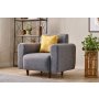 Atelier del Sofa Fotelja Noya Linen Grey - slika 2