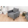 Atelier del Sofa Fotelja Bella Armchair Gey - slika 2