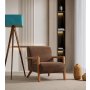 Atelier del Sofa Fotelja Lyke Brown - slika 1