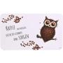 KESPER Dekorativni podmetač za doručak Melamin 23,5x14 cm Coffee Owl KSP32369 - slika 1