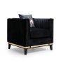 Atelier del Sofa Fotelja Bellino Black - slika 1