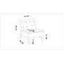 Atelier del Sofa Fotelja Fuoco Berjer Dark Blue - slika 5