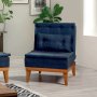 Atelier del Sofa Fotelja Fuoco Berjer Dark Blue - slika 1