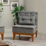 Atelier del Sofa Fotelja Fuoco Berjer Dark Grey - slika 1