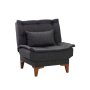 Atelier del Sofa Fotelja Santo Anthracite - slika 2