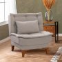 Atelier del Sofa Fotelja Santo Cream - slika 1