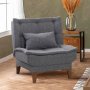 Atelier del Sofa Fotelja Santo Dark Grey - slika 1